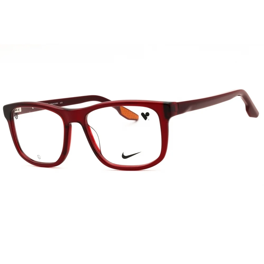 NWT Nike 7163LB Crystal Bordeaux Rectangle 55mm Eyeglasses